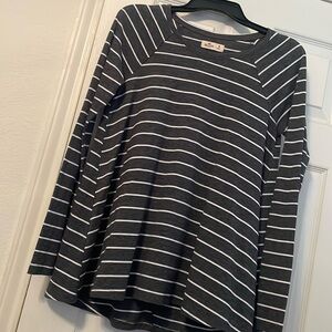 Long sleeve striped Hollister top